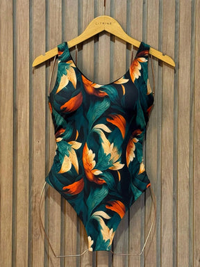 Kit Conjunto Body Maiô E Saida De Praia Premium
